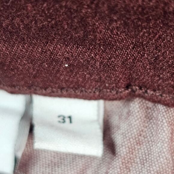 Joe’s Jeans High Rise The Callie 31 Women’s Waxed Cropped bootcut Rum Raisin - Picture 10 of 12